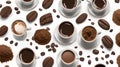 AI-Generated Japanese Delight: Kohekohe Blend Infused with Coffee and Cocoa, Unveiling a Rich Chocolatey Flavor Royalty Free Stock Photo