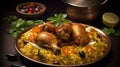 Savor the Aroma. Mouthwatering Chicken Biryani. Generative AI