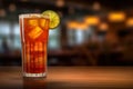 Savor the complexity of a Long Island Iced Tea Royalty Free Stock Photo