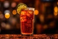 Savor the complexity of a Long Island Iced Tea Royalty Free Stock Photo