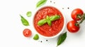 Savor the Delightful Bowl of Tomato Sauce: A Tempting Visual Treat in