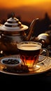 Savor the essence of Arabia with a robust cup of black coffee