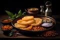 Savor the Exquisite Flavor. Indulge in the Aromatic Delight of Traditional Indian Dish Chole Bhature