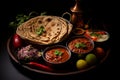 Savor the Exquisite Flavor. Indulge in the Aromatic Delight of Traditional Indian Dish Chole Bhature