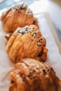 Savor the perfect union of flaky indulgence and savory delight with our mouthwatering Sausage Croissant