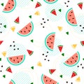 Savor the Slice Juicy Watermelon vector Pattern