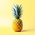 Fresh juicy pineapple with vibrant colors and tropical background perfect for healthy summer snack Royalty Free Stock Photo