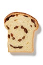 Homemade Comfort - Slice of Raisin Bread Royalty Free Stock Photo