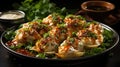 Savoring the Flavor of Homemade Mantu Royalty Free Stock Photo