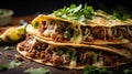 savory beef taco food