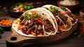 savory beef taco food