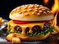 Savory Burger Delight: Cheeseburger Bliss