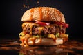 Savory Burger Delights. Generative AI