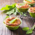 Savory cheddar cheese and leek mini pies