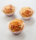 Savory cheese and bacon muffins Royalty Free Stock Photo