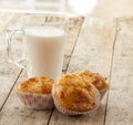 Savory cheese and bacon muffins Royalty Free Stock Photo