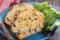 Savory cheese loaf with olives