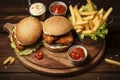 Savory Chicken Burger Feast