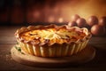 Savory and classic: Quiche Lorraine with ham, eggs, and Gruyere cheese on a crispy crust