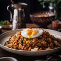 Savory Close-up Shot of Indonesian Nasi Goreng