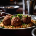 Savory Close-up Shot of Lebanese Kibbeh