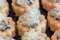 Savory filled pastry cases or vol-au-vents