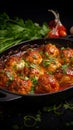 Savory fusion Baked meatballs and chicken in rich tomato sauce, a delectable combination