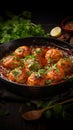 Savory fusion Baked meatballs and chicken in rich tomato sauce, a delectable combination