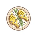 Savory Grilled Lamb Chops with Rosemary Butter