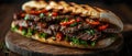 Savory Grilled Shawarma Sandwich Feast. Concept Shawarma Recipe, Grilled Sandwich, Middle Eastern
