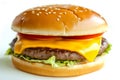 Savory Hamburger with Cheese - Cutout.