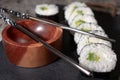 Savory Homemade Vegetarian Sushi Roll and Sustainable Utensils