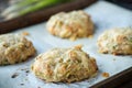 Baked Zucchini and Green Onion Savory Scones