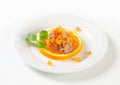 Savory spread with orange Royalty Free Stock Photo
