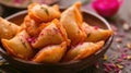 Savory Stuffed Pastries on Display