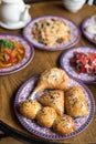 Savoury central Asian Pastry with Meat Filling, Uzbek Samsa Royalty Free Stock Photo