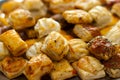 Savoury Pastries Mini Selection Close Up Royalty Free Stock Photo