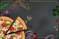 Savoury pizza ads