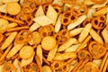 Savoury Pretzel And Cracker Snack Mix Royalty Free Stock Photo