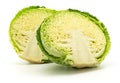 Fresh Savoy cabbage isolated on white Royalty Free Stock Photo