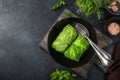 Savoy cabbage rolls stufed with meat and vegetables Royalty Free Stock Photo