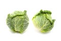 Savoy cabbages