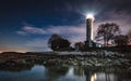 Savudrijasve iskljuÃÂi.. ne treba ti niÃÂ¡ta.. lighthouse sea night croatia Royalty Free Stock Photo