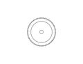 Saw blade, circular blade icon. Vector illustration. flat design