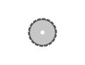 Saw blade, circular blade icon. Vector illustration. flat design