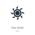 Saw blade icon vector. Trendy flat saw blade icon from other collection isolated on white background. Vector illustration can be Royalty Free Stock Photo