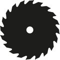Saw blade vector Royalty Free Stock Photo