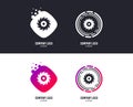 Saw circular wheel sign icon. Cutting blade. Vector Royalty Free Stock Photo