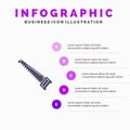 Saw, Hand, Bade, Construction, Tools Solid Icon Infographics 5 Steps Presentation Background Royalty Free Stock Photo