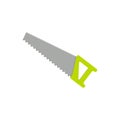 Saw vector icon isolated. Garden tool in cartoon style. Headsaw element Royalty Free Stock Photo